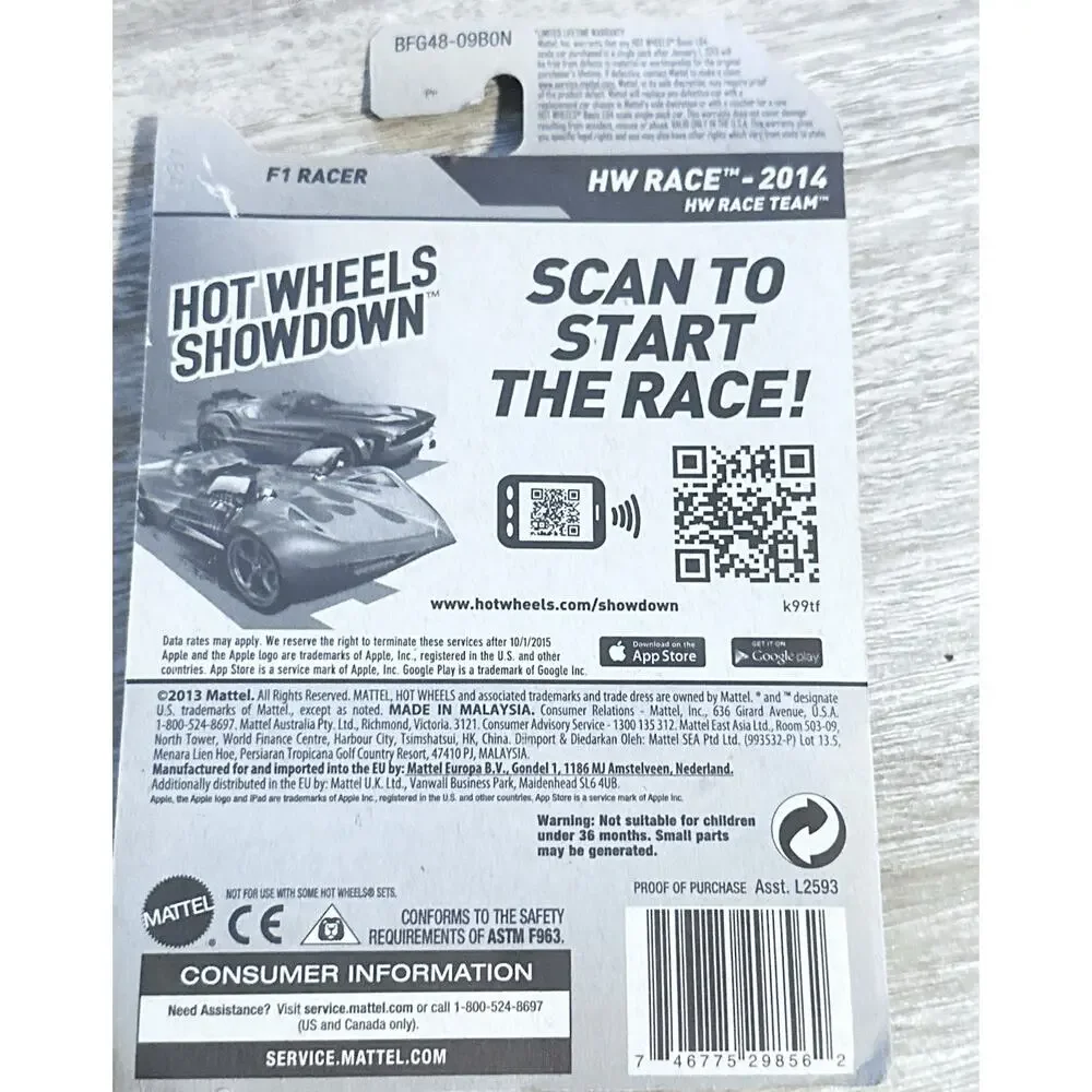 2015 Hot Wheels F1 Racer HW Race 146/240 New Hotwheels H88